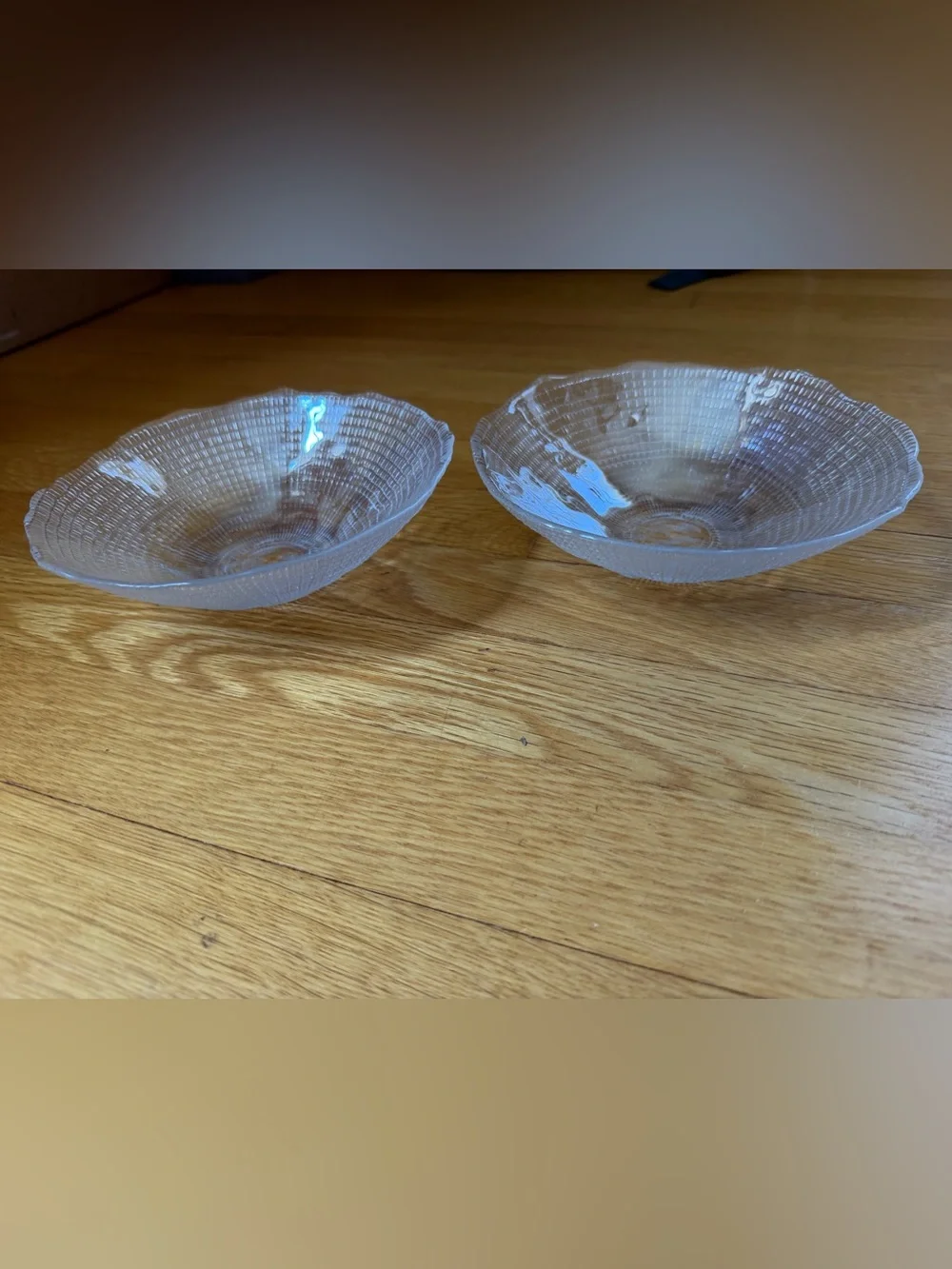 Zara Home Set of 2 Textured Irregular Rim Salad Bowls